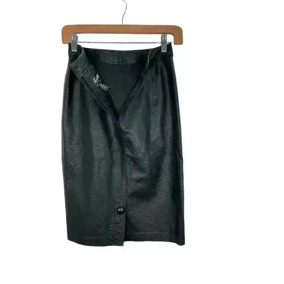 Elizabeth 100% Shell Genuine Leather Black Size 7/8 - Picture 6 of 8